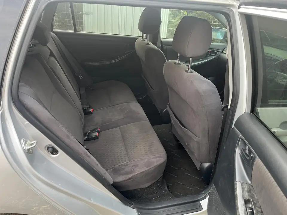 Rear bench seat with the door open