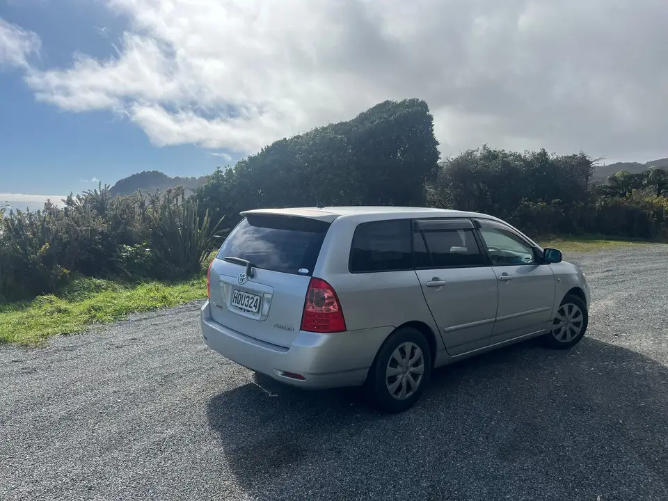 Parked below a coastal bluff