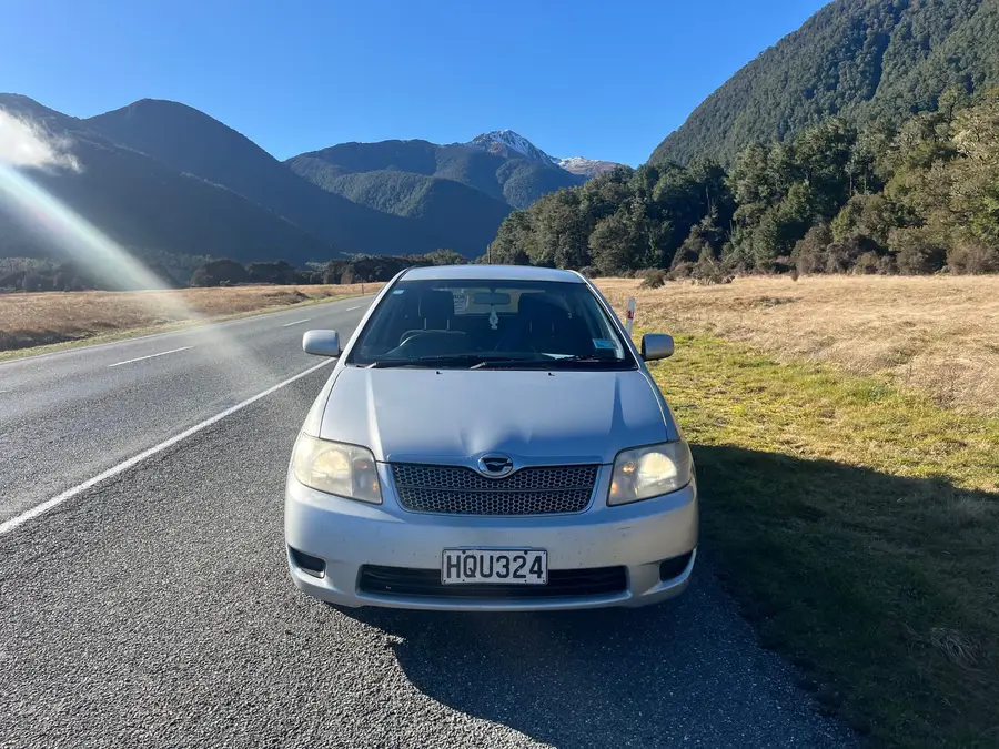 Parked in an alpine valley